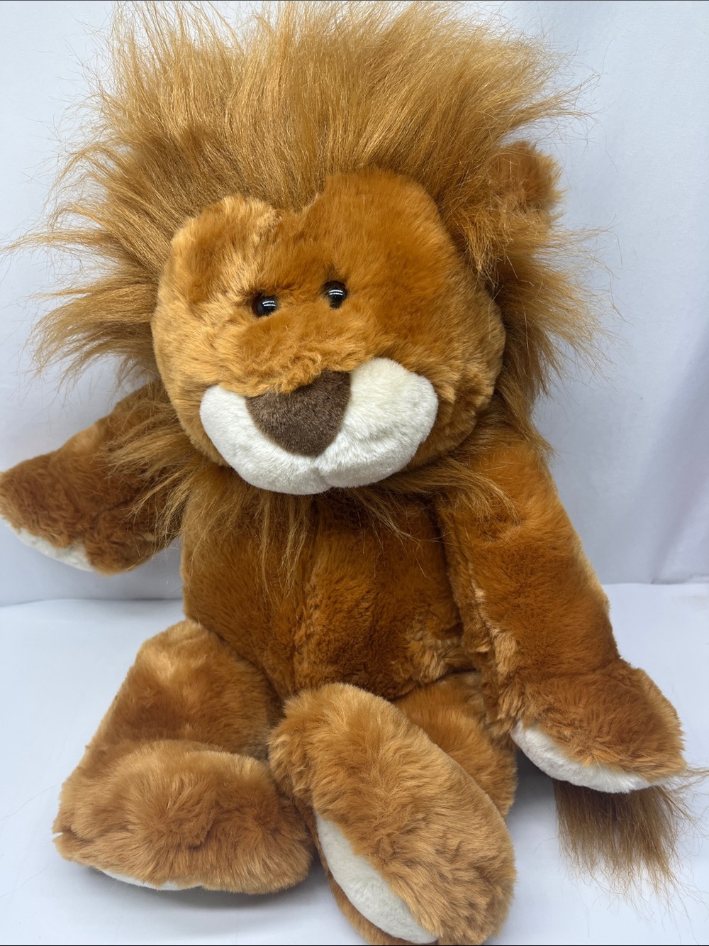 Commonwealth Plush Lion Stuffed Animal - Brown Soft Cuddly Toy